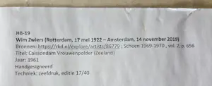 Wim Zwiers - Deltawerken. Vrouwenpolder. kopen? Bied vanaf 45!