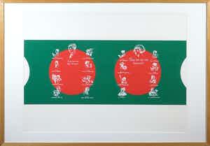 Rob Scholte - Zeefdruk, Moral Justice - Ingelijst verkocht voor € 65!