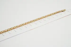 12 - Mooie 14 karaats roségouden "Konings" armband - klein model kopen? Bied vanaf 460!