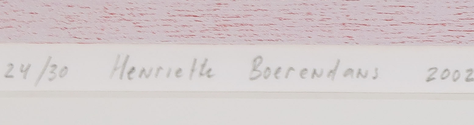 Henriette Boerendans - Houtsnede, 28 mei - Ingelijst kopen? Bied vanaf 35!