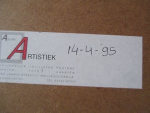 Henk van Vessem - Grote ingelijste litho kopen? Bied vanaf 60!