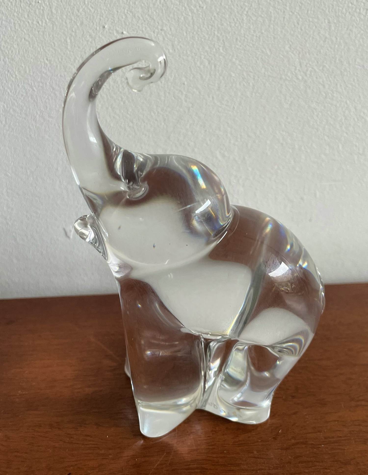 Maleras Sweden - Kristallen figuur van een olifant ontwerp Folke Walving verkocht voor € 40!