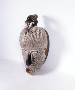 Songye - Hout, Masker met een vogel kopen? Bied vanaf 1!