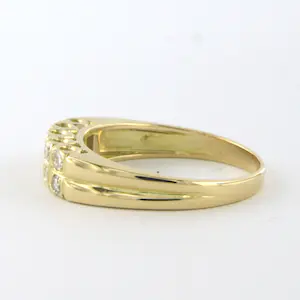 18k geel gouden ring bezet met briljant geslepen diamanten tot. 0,25ct - rm 17,5 kopen? Bied vanaf 300!