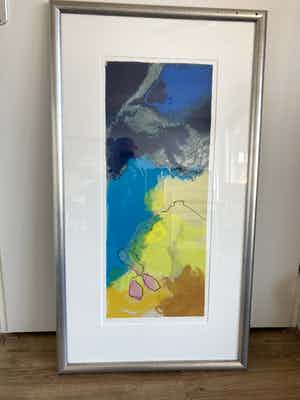 Henk van Vessem - Kleurenlitho z.t. verkocht voor € 75!