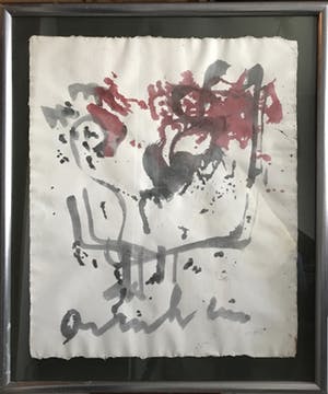Anton Heyboer - gouache op zaans bord kopen? Bied vanaf 150!