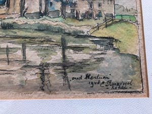 Niet of onleesbaar gesigneerd - gemengde techniek: boerderij te Oud Herlaar kopen? Bied vanaf 1!