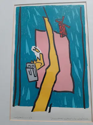 Peter Louman - Zeefdruk, Titel Zaanstad & Land. kopen? Bied vanaf 40!