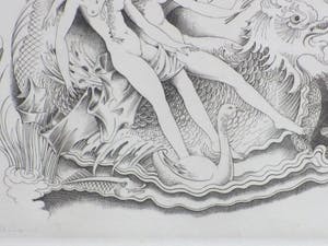 Hubert Levigne - Twee vijvernimfen - Gravure kopen? Bied vanaf 45!