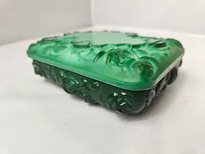 Curt Schlevogt - Ingrid Heinrich Hoffmann Malachiet glazen doos met deksel kopen? Bied vanaf 50!