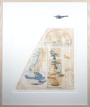 Leentje Linders - Ets, Macchina Volante I - Ingelijst kopen? Bied vanaf 35!