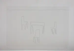 Klaas Gubbels - zeefdruk ‘Verlegen schaduwen’ - 1981. kopen? Bied vanaf 95!