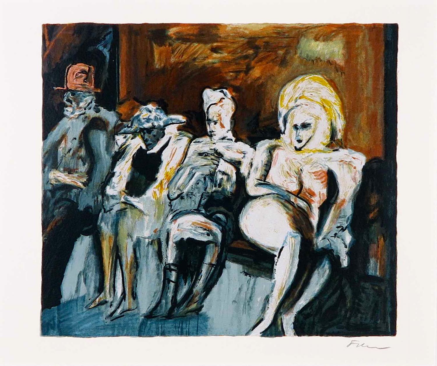 Luis Filcer - Zeefdruk, Figuren kopen? Bied vanaf 1!