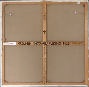 Paul Pasman - Acryl op doek, Golden Brown/Puking Pils - Ingelijst (Zeer groot) kopen? Bied vanaf 300!