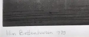 Wim Bettenhausen - Ets en aquatint, Turfmarkt kopen? Bied vanaf 50!