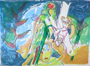 Anton Vrede - Zeefdruk, Look Who's Laughin (Groot) kopen? Bied vanaf 1!