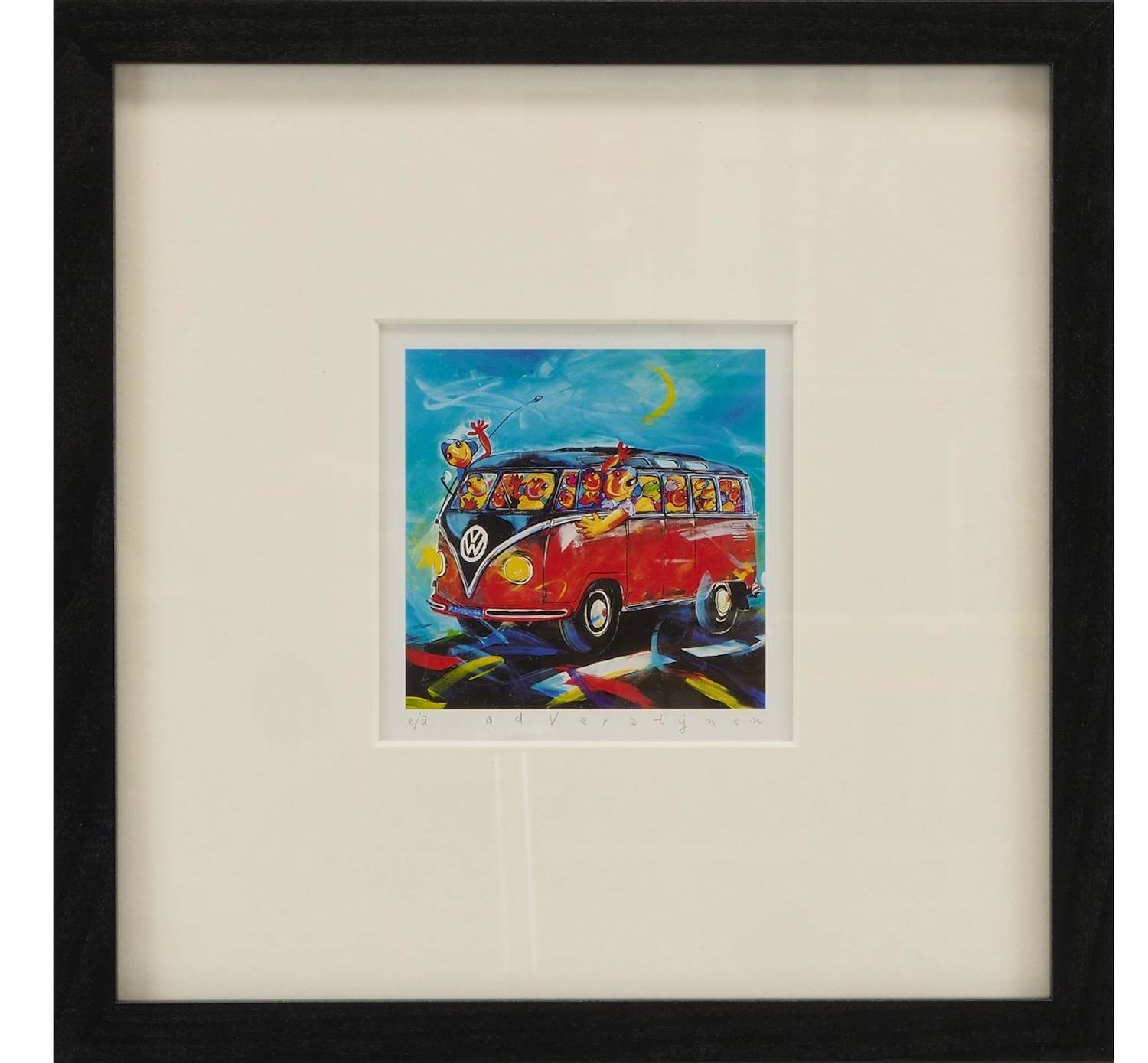 Ad Verstijnen - Kleurenzeefdruk VW BUS IN NIEUWE LIJST!! kopen? Bied vanaf 60!