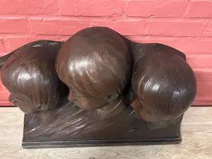 Georges Wasterlain - 3 kinderhoofdjes in terracotta kopen? Bied vanaf 249!