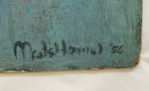 Niels Hamel - zonder titel - olieverf op board - gesigneerd - 1956 kopen? Bied vanaf 1!