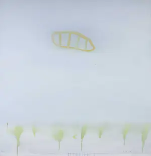 Margriet Rood - Acryl op doek, Ongezond landschap - Ingelijst kopen? Bied vanaf 1!