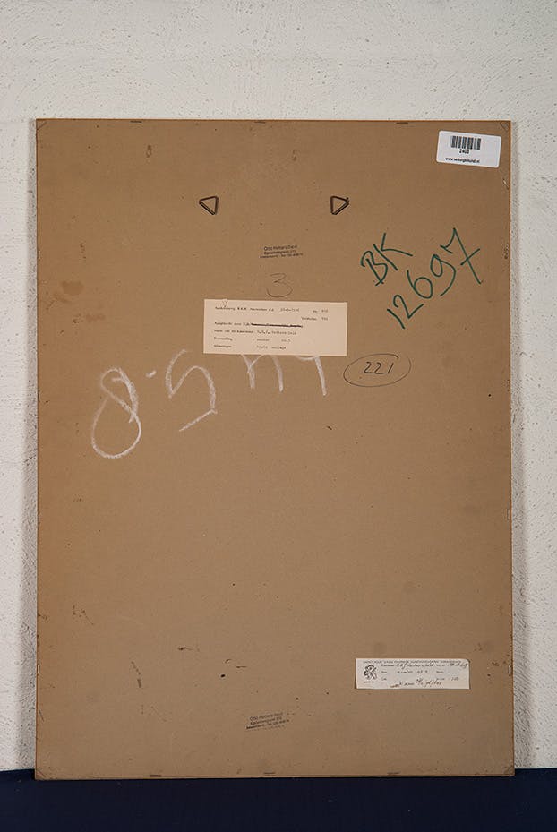 Otto Hetterscheid - Collage van verschillende papiersoorten op karton - Zonder titel kopen? Bied vanaf 28!