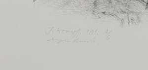 Jaap Kruijff - Litho, z.t. Bomen en struikgewas kopen? Bied vanaf 1!