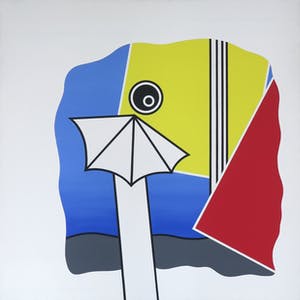 Robin Deirkauf - Acryl op doek, Left eye landscape - Ingelijst (Zeer groot) kopen? Bied vanaf 350!