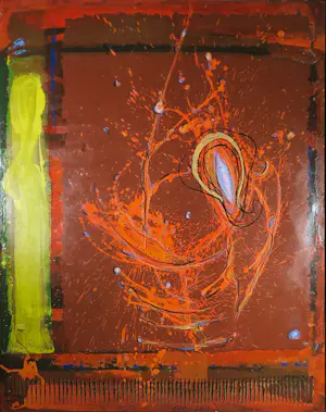 Ad Arma - Handbewerkte zeefdruk op board, Uit de serie 'India' nr. 118 kopen? Bied vanaf 70!