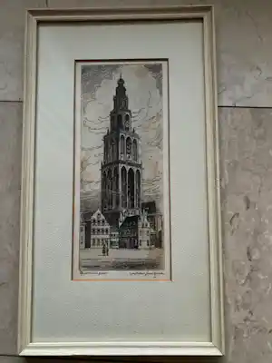 Marius de Jongere - Stadsgezicht Groningen hand gesigneerd verkauft für € 49!