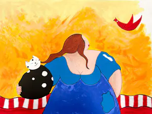Susan Ruiter - dame met kat kopen? Bied vanaf 35!