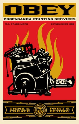 Shepard Fairey - PRINT AND DESTROY kopen? Bied vanaf 85!