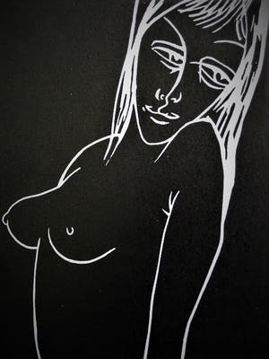 Ota Janecek - Tsjech. alleskunner - Jaren 60 E.A. Linosnede - gestileerd Naakt - potloodgesrd kopen? Bied vanaf 60!