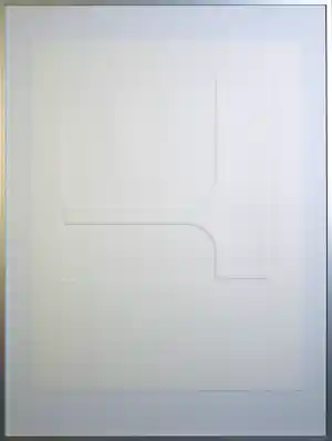 Harry van Kuyk - Reliëfdruk, Letter B - Ingelijst verkocht voor € 250!