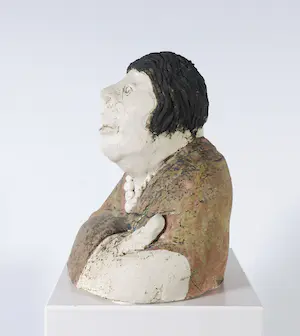 Sjer Jacobs - Keramiek, Vrouw met parelketting kopen? Bied vanaf 150!