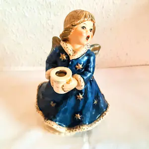 Porzellanfabrik W. Goebel - Engel Figur Keramik Spieluhr HX328 von 1965 spielt Stille Nacht Höhe 17 cm kopen? Bied vanaf 70!