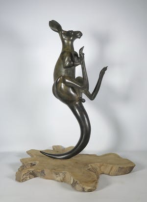 Martin Hogeweg - Brons, Kangoeroe kopen? Bied vanaf 1250!