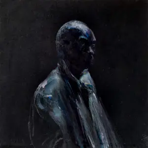 Sam Drukker - Black man, olieverf op doek kopen? Bied vanaf 1000!