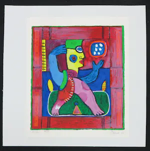 Clemens Briels - Zeefdruk, Zonder titel kopen? Bied vanaf 50!