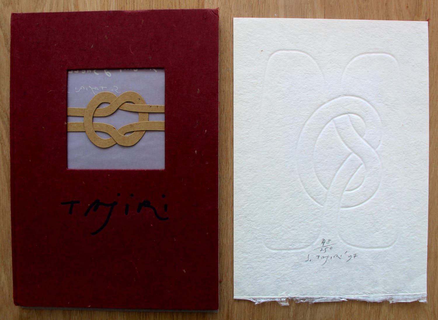 Shinkichi Tajiri - gesigneerde houtdruk + boek: Stille dynamiek en eenheid in pluriformiteit kopen? Bied vanaf 150!