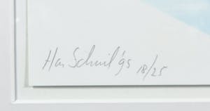 Han Schuil - Zeefdruk, Zonder Titel - Ingelijst kopen? Bied vanaf 1!