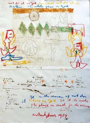 Anton Heyboer - Not to do, it is God..- 1984 - Ets met (krijt)tekeningen- 3 x gesigneerd verkocht voor € 250!