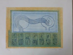 Jan Montyn - ABSTRACTIE / KLEURETS / 49x64cm / SIG / 1975 kopen? Bied vanaf 65!