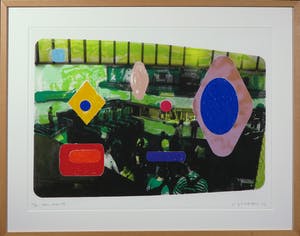 Jelis van Dolderen - Zeefdruk, Paris Metro VI- Ingelijst kopen? Bied vanaf 10!