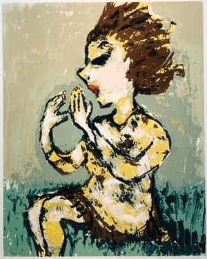 Helen Sieger - Zonder titel maar met lijst! verkocht voor € 135!