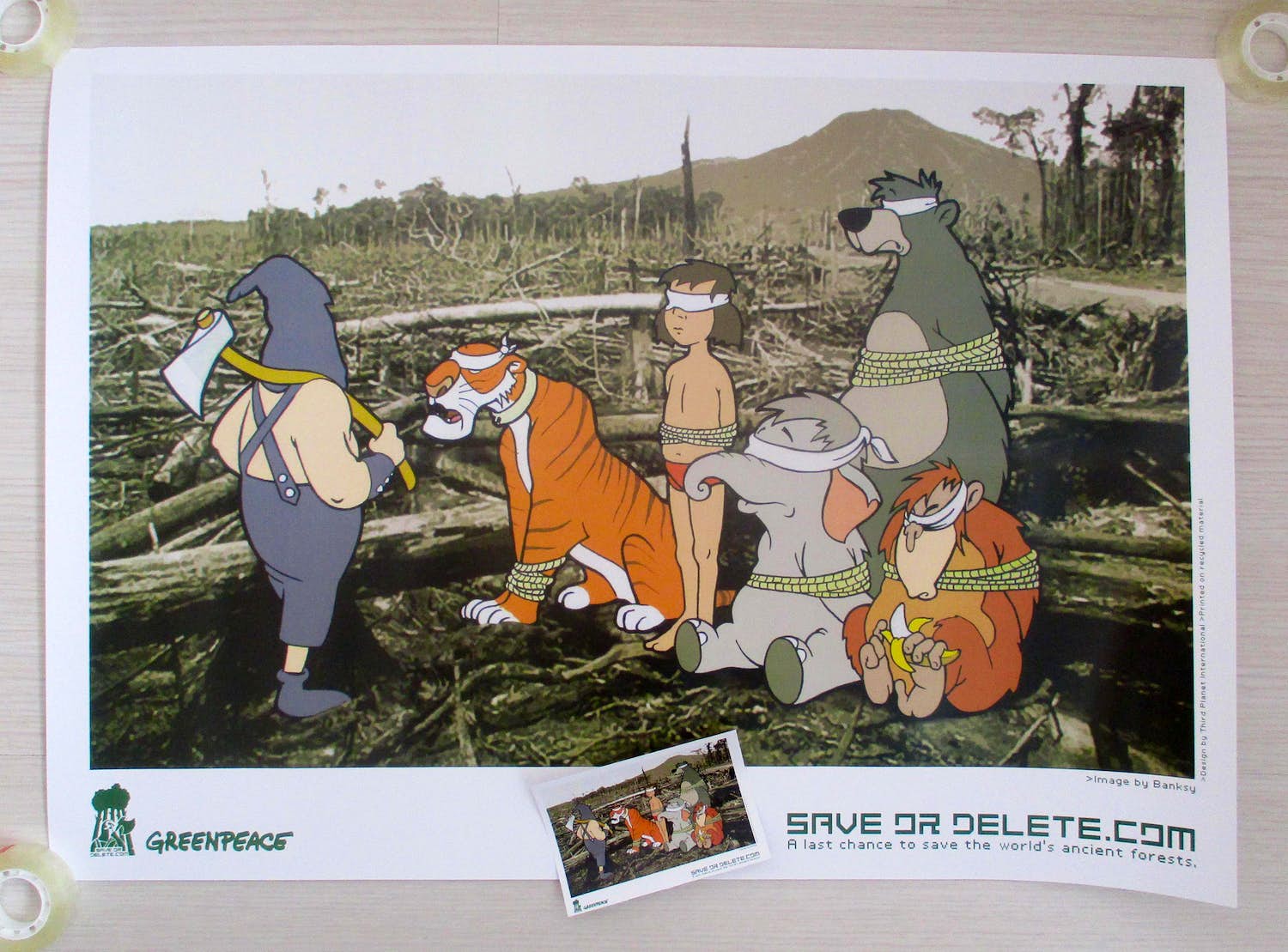 Banksy - Greenpeace, Save Or Delete kopen? Bied vanaf 1!