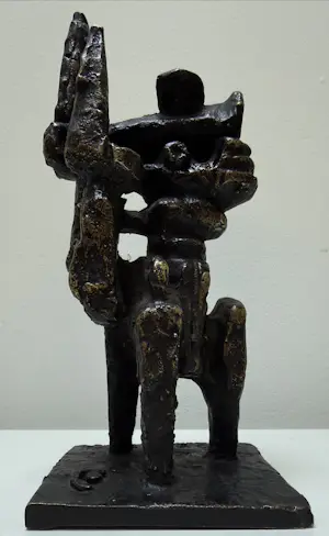 Wessel Couzijn - bronzen sculptuur | 'Ruiter te paard' | 1974 kopen? Bied vanaf 600!