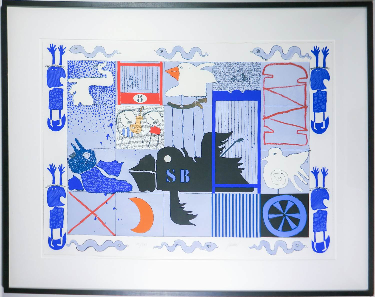 Christian Silvain - Zeefdruk, Z.T. - Ingelijst (Groot) kopen? Bied vanaf 100!