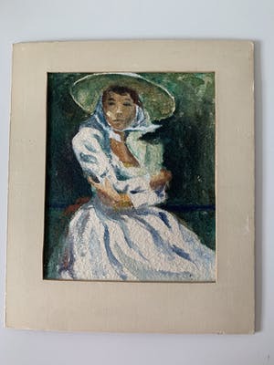 Niet of onleesbaar gesigneerd - Meisje met hoed kopen? Bied vanaf 1!