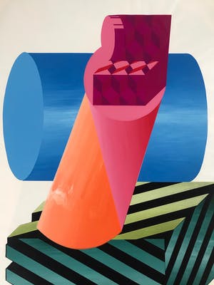 Michael Challenger - Op-Art! - Zeefdruk - Candyfloor Island - 1967 - Gesigneerd kopen? Bied vanaf 55!