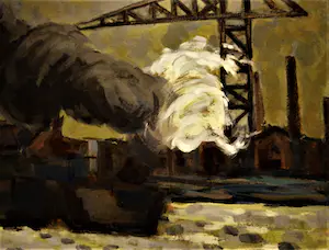 Niet of onleesbaar gesigneerd - Fauvistisch omstreeks 1920 geschilderde Gouache "Haven" gesigneerd kopen? Bied vanaf 1!